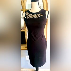 Calvin Klein Women's Rhinestone-Embellished Sheath Dress